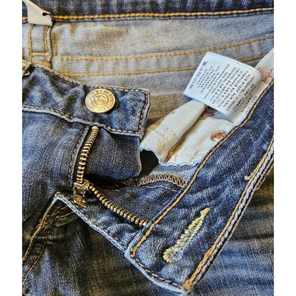 True Religion Womens Knee Length Shorts Medium Wash Size 27 Low Rise - Picture 3 of 14